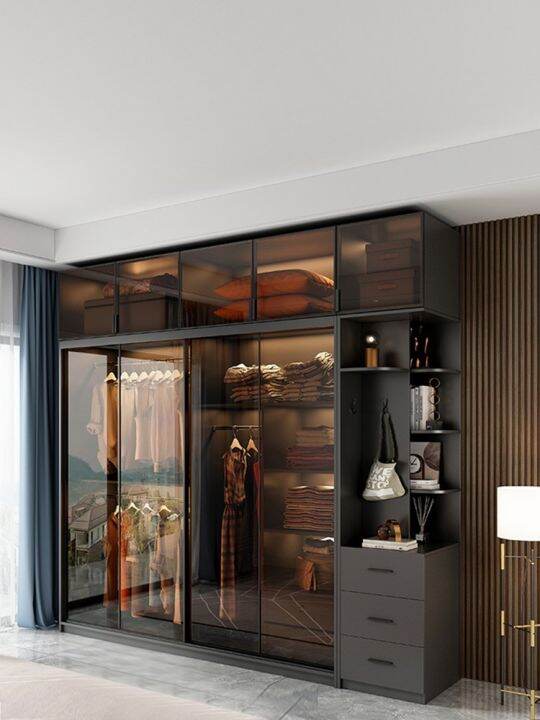 Chongqing new luxury glass sliding door bedroom XD simple