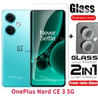 Oneplus Nord CE 3 5G 2023กระจกนิรภัยป้องกันเต็มพื้นที่ฟิล์มสำหรับ Oneplus Nord CE 3 NordCE3 CE3ไลท์2023 4G 5G เลนส์หลังฟิล์มกันรอยด้านหน้ากล้องหลังกระจกป้องกันหน้าจอเลนส์