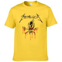 2023 NEWNew Arrival 100 Cotton Fashion Tee New Metallica BAND Black Metal Men S Short Sleeve T-Shirt