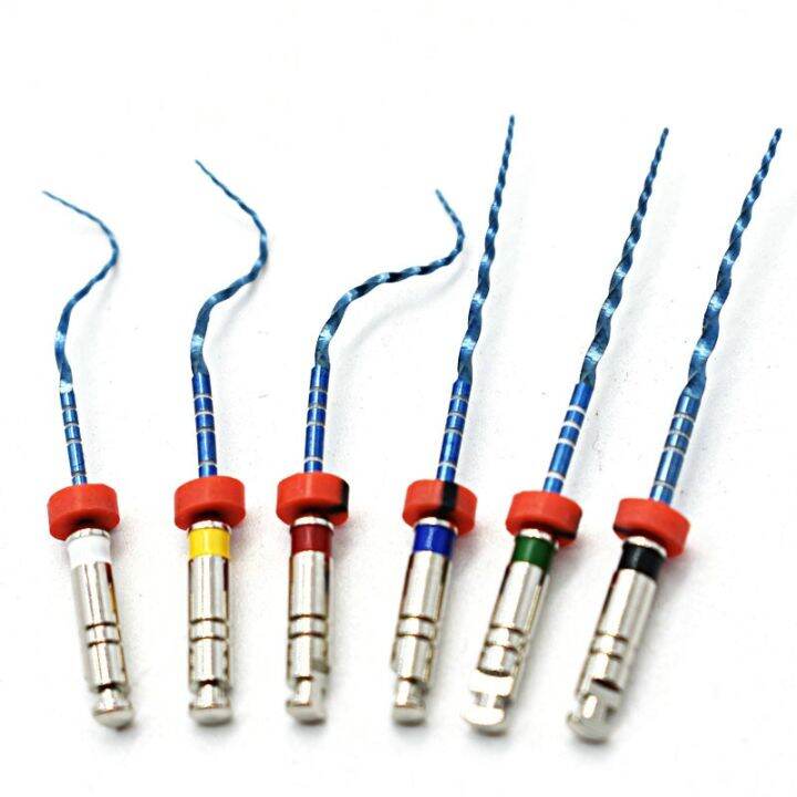 Dental 04Taper Rotary Blue Files 25Mm Rotary Super Files Flexible Heat Activation For Cleaning