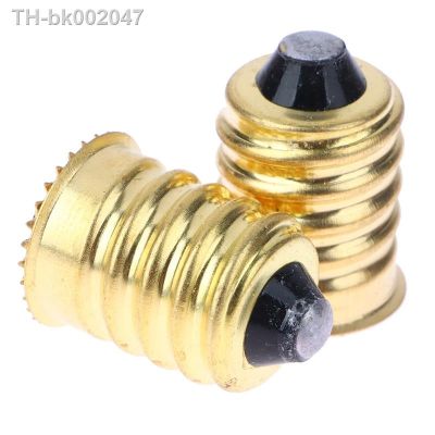 ┋✕ Household 2PCS Copper E14 To E12 Chandelier Candle LED Lamp Holder Bulb Base Light Holder Socket Adapter Converter Gold