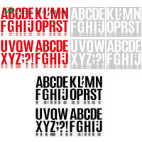 สติ๊กเกอร์ติดผนังตัวอักษร4นิ้วไวนิลขนาดใหญ่24แผ่นสติกเกอร์สำหรับจดหมาย272ตัวสำหรับหน้าต่างกล่องจดหมายบอร์ดติดประกาศ