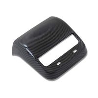 For Tesla Model 3 Model Y 2017-2023 Interior Car Rear Air Condition Vent Outlet Cover Trim, Carbon Fiber Pattern