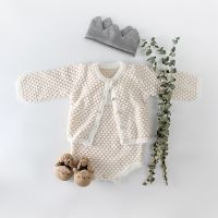 [COD] 2022 baby and childrens 0-2 years old female suit cardigan jacket romper two-piece single shot