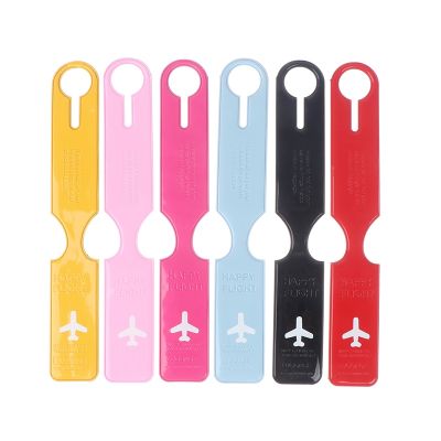 hot！【DT】❍  1pcs Luggage Label Straps Suitcase Id Name Address Identify Tags Airplane Accessories