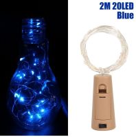 【✴COD✴】 xuzichao ไฟขวดไวน์สตริง Led 20ดวงพร้อมไฟสายไฟแฟรี่ไลท์ Led สำหรับงานเลี้ยงแต่งงานบาร์แบนเนอร์