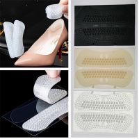 1 Pairs Heel Insoles Silicone Pads Gel Transparent invisible Patch Pain Relief Anti-wear Feet Adhesive Back Sticker insoles Shoes Accessories