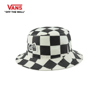 VANS AP TELL A FRD BUCKET HAT - 18MM ANTIQUE WHITE BLACK CHECKER หมวก