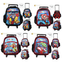 BAG BKK กระเป๋าเป้มีล้อลาก Wheal สะพายหลังกระเป๋านักเรียน Superhero marvel (เหมาะกับเด็กอนุบาล) ขนาด 13 นิ้ว รุ่น  F8526