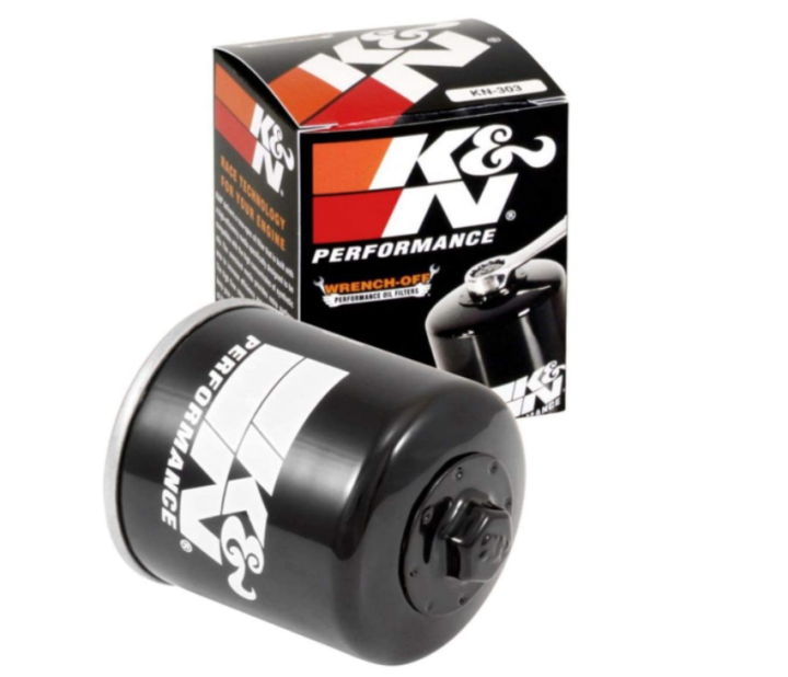 K&N Motorcycle Oil Filter: High Performance, Premium, Designed to be ...