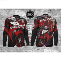 Full 2023 135 Yamaha Sublimation Sniper Motorcycle Long-sleeved Shirt trendy