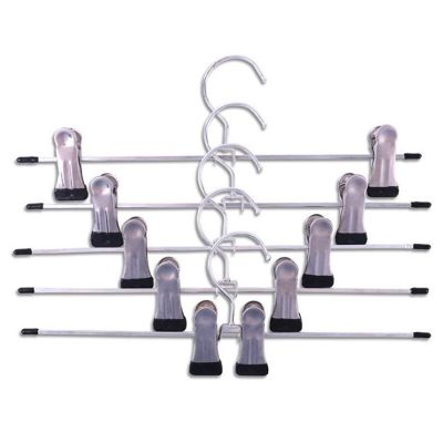 10pcs Coat Hangers Strong Clothes Hanger Drying Rack For Trouser Skirt Pants Non-Slip Stainless Steel Hangers Drying Clothes Clothes Hangers Pegs