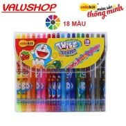 Bút Màu Sáp Vặn 12 18 24 Màu Colokit