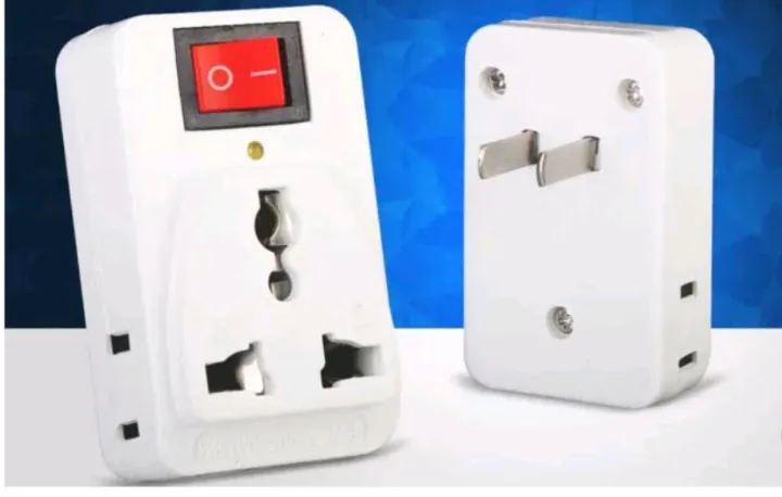 Adapter ON Off Switch Universal Power Plug, Dual Socket Adapter With ...
