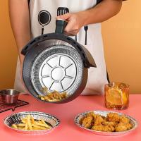 50ชิ้นกระดาษรองกระดาษรองอบหม้อทอด Air Fryer กันติดกระดาษซับมันกันการอบหม้อทอด Air Fryer กระดาษอบกลม5.9 "หม้อทอด Air Fryer กระดาษรองอบไม่ติดหม้อทอด Air Fryer กระดาษรองอบ