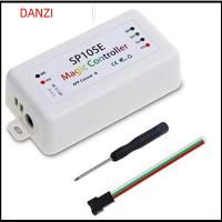 00DANZI00 SP105E SP107E SP108E ตัวควบคุมแถบพิกเซล LED บลูทูธ WiFi DC5-24V ตัวควบคุมเพลง LED ทนทานต่อการใช้งาน แอดเดรส ตัวควบคุมไฟ LED สำหรับ WS2811 LED Strip