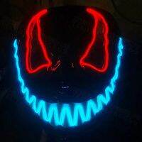 original Halloween Horror venom luminous mask funny full face mask prop movie same flash led mask