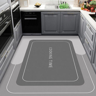 Kitchen Special Floor Mat Water and Oil Absorption Kitchen Car Simple Household Antiskid and Dirt Resistant Balcony Bath Mat