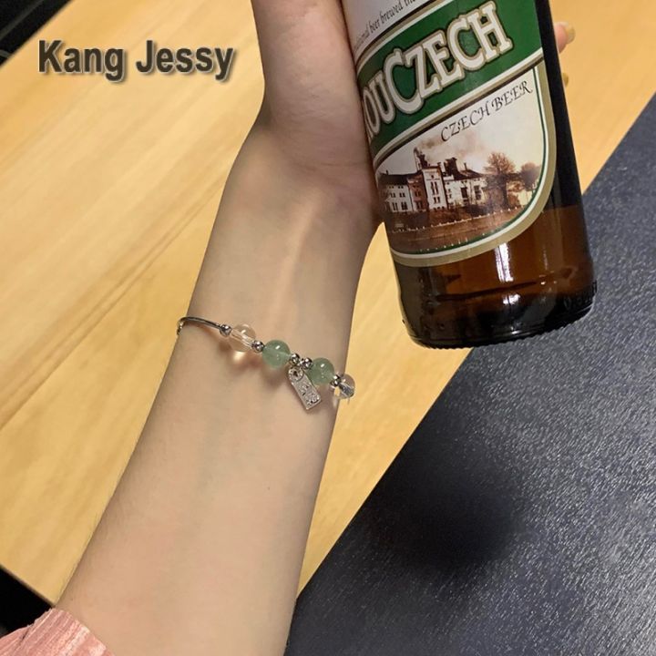 kang-jessy-สร้อยข้อมือลูกปัดคริสตัลนำโชค-ins-การออกแบบเฉพาะกลุ่มอินเทรนด์สร้อยข้อมือบุคลิกภาพระดับไฮเอนด์เครื่องประดับมือแฟนหรูหราเบาๆ