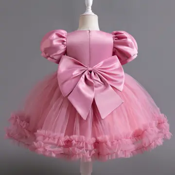 Buy Pink Tulle Dress Online For Kids | Birthday Frock for Girls –  www.liandli.in