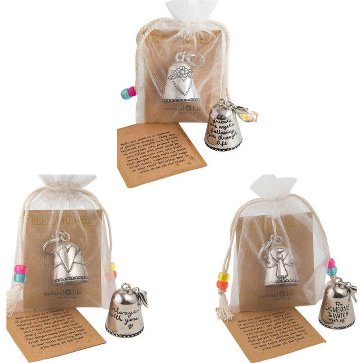 hanging-new-tiny-silver-bells-angels-on-your-side-blessing-bells-friends-are-angels