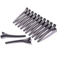 JOSALEM 12Pcs ลดกระหน่ำ มีประโยชน์ สีดำด้าน มืออาชีพ ทำผม Salon Sectioning Clamps กิ๊บติดผม อุปกรณ์กิ๊บติดผม กิ๊บติดผม