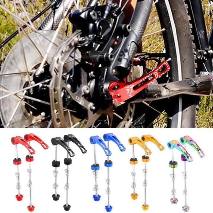 bicycle-wheel-hub-skewers-front-rear-qr-vehicles-with-quick-releases-mtb-road-bike-clip-lever-145-185mm-lever-efficiently