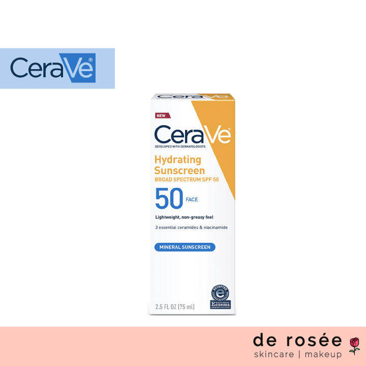 Cerave Hydrating Sunscreen Face Lotion SPF 50 Lazada PH