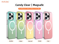 MUTURAL Phone case Candy Clear｜Magsafe Series  เคสมือถือ สำหรับ iPhone 15 Series (15, 15 Plus, 15 Pro , 15 Pro Max)