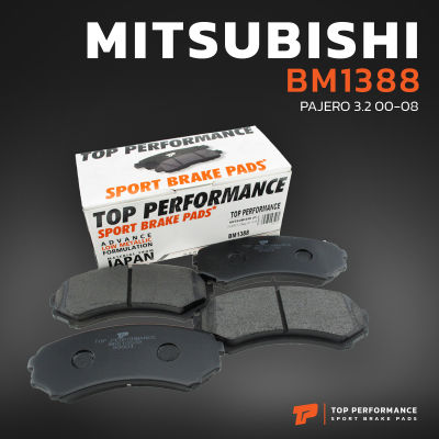 ผ้าเบรค หน้า MITSUBISHI PAJERO 3.2 &amp; 3.5 V6 NM 00-08 - TOP PERFORMANCE JAPAN - BM 1388 - ผ้าเบรก มิตซูบิชิ ปาเจโร่ โชกุน