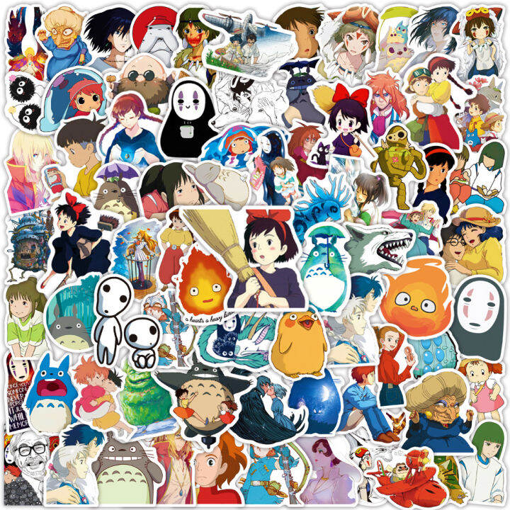 100pcs-set-hayao-miyazaki-anime-cartoon-graffiti-sticker-notebook-decorated-water-bottle-waterproof-pvc