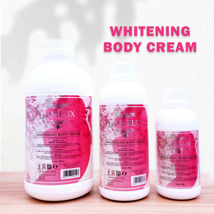 Fameux Bleaching Pemutih Badan Body Bleaching BPOM Fameux Whitening