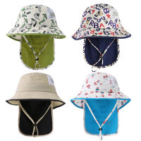 ใหม่เด็ก Sunhat เกาหลี Ins ที่ถอดออกได้คอป้องกันเด็กชาวประมงหมวกเด็กสาวครีมกันแดด Bonnet กลางแจ้งชายหาดเด็กม่านบังแดดหมวก