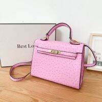 Womens bags high-end handbags womens authentic ostrich one-shoulder crossbody fashionable bags