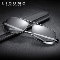 LIOUMO Top Photochromic Sunglasses Men Women Polarized Chameleon Glasses Driving Goggles Anti-glare Sun Glasses zonnebril heren