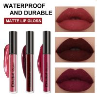 3Pcs Lipstick Set Matte Velvet Lip Glaze Smooth Texture Waterproof Long Lasting Lip Gloss Sexy Women Makeup Cosmetics Maquiagem