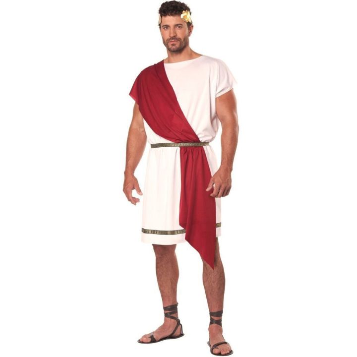 Halloween Costume For Adults Ancient Greek Mythology Man Toga Halloween God Robe Cosplay Fancy