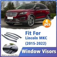 Window Visor Guard สำหรับ Lincoln MKC 2015-2022 Vent Cover Trim Awnings Shelters Protection Sun Rain Deflector อุปกรณ์เสริมอัตโนมัติ