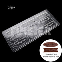 3D Polycarbonate Chocolate Mold For Baking Candy Bar Mould Sweets Bonbon Chocolate Cake Decoration Confectionery Tool Bakeware