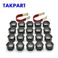 TAKPART 20 X 17MM  WHEEL NUTS LUGS BOLTS CAP COVERS PROTECTOR PLASTIC Nails  Screws Fasteners