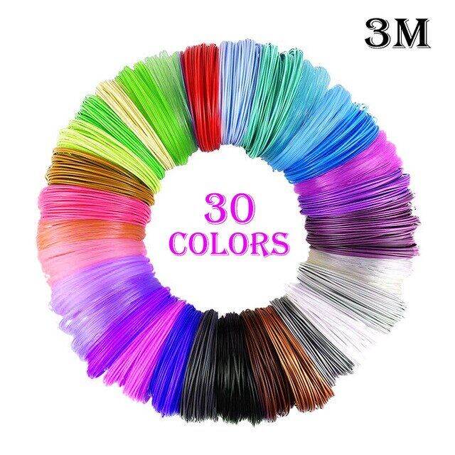 Quality Pla For 3d Pen 3m 5m 10m 30 Colors 3d Pen Filament 1.75mm.3d