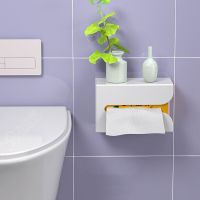 Toilet Paper Holder Storage Box Tissue Box Bathroom Tissue Holder Bathroom shelf Wall hanging kitchen drawer storage rack Toilet Roll Holders