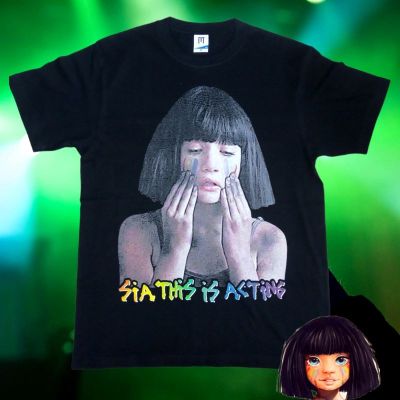 เสื้อยืดโอเวอร์ไซส์พร้อมส่ง เสื้อยืดโอเวอร์ไซซ์ พิมพ์ลายอัลบั้ม This Is Acting EDM SIA This Is ActingS-4XL  7T8A