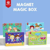 Magnet magic box ชุดแต่งตัวการ์ตูนแบบแม่เหล็ก เหมาะสำหรับเป็นของเล่นเด็กเสริมพัฒนาการ 2-3 ขวบขึ้นไป