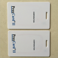 125Khz PROX II Clamshell Card เขียนซ้ำได้ RFID Proximity Thick Card 10Pcs Thick Pure White Card