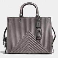 Coach 31 Rogue With Quilting And Rivets Style No.22809 (HEATHER GREY/BLACK COPPER)