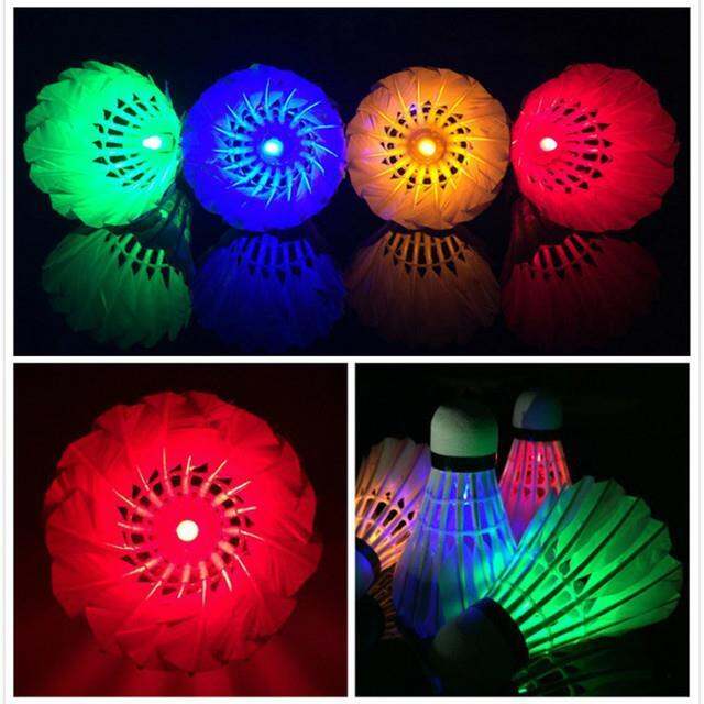 4-pcs-led-badminton-shuttlecocks-lighting-birdies-shuttlecock-glowing-badminton-for-outdoor-sports-sal99