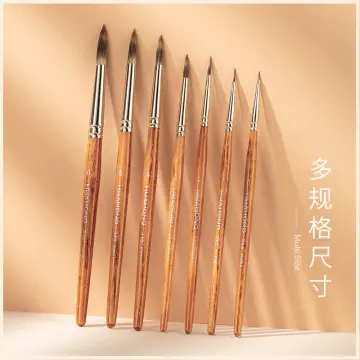 Hwahong Artist Flat Brush Set #6 Korean Watercolor Oil Painting Makeup  Brush