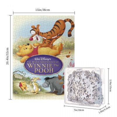 Disney1 The Many Adventures Of Winnie The Pooh Wooden Jigsaw Puzzle 500 Pieces Educational Toy Painting Art Decor Decompression toys 500pcs