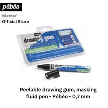 Pebeo Drawing Gum Pen - 0.7mm Nib - Includes Nib Replacement - Single Pen